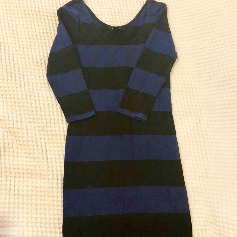 Striped bodycon dress